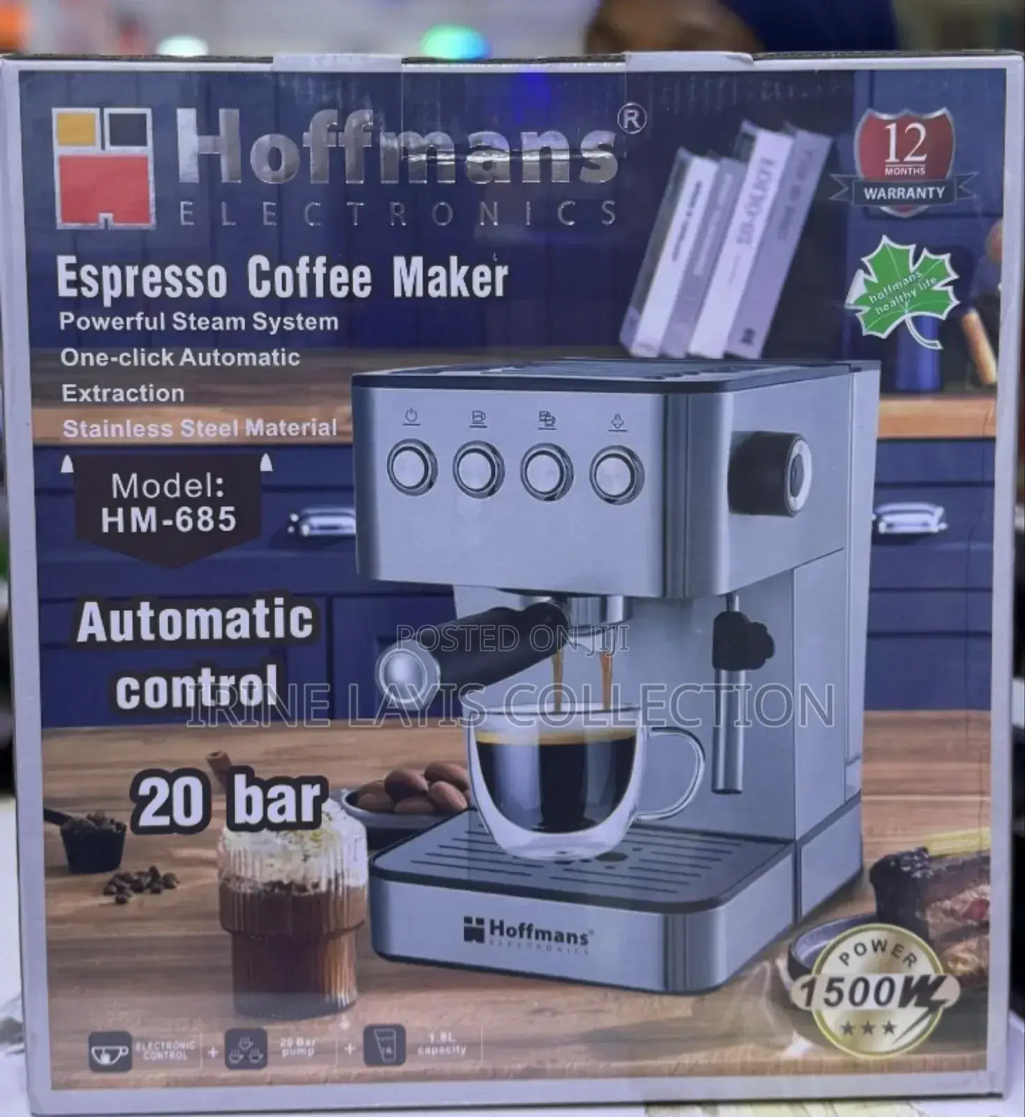 Hoffmans Hm-685 Espresso Coffee Maker.