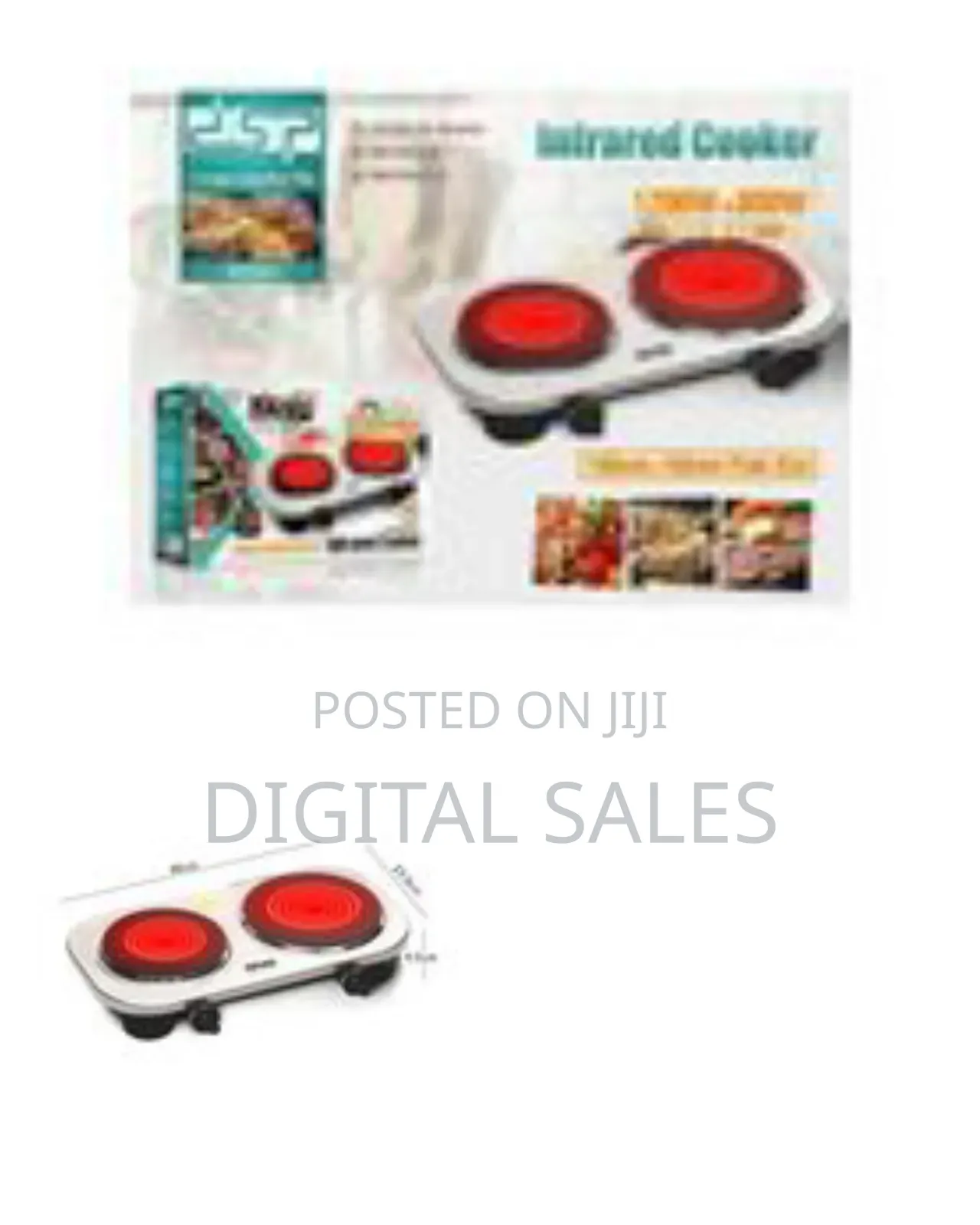 DSP 200-800w Double Burner Electric Infrared Hot Plate