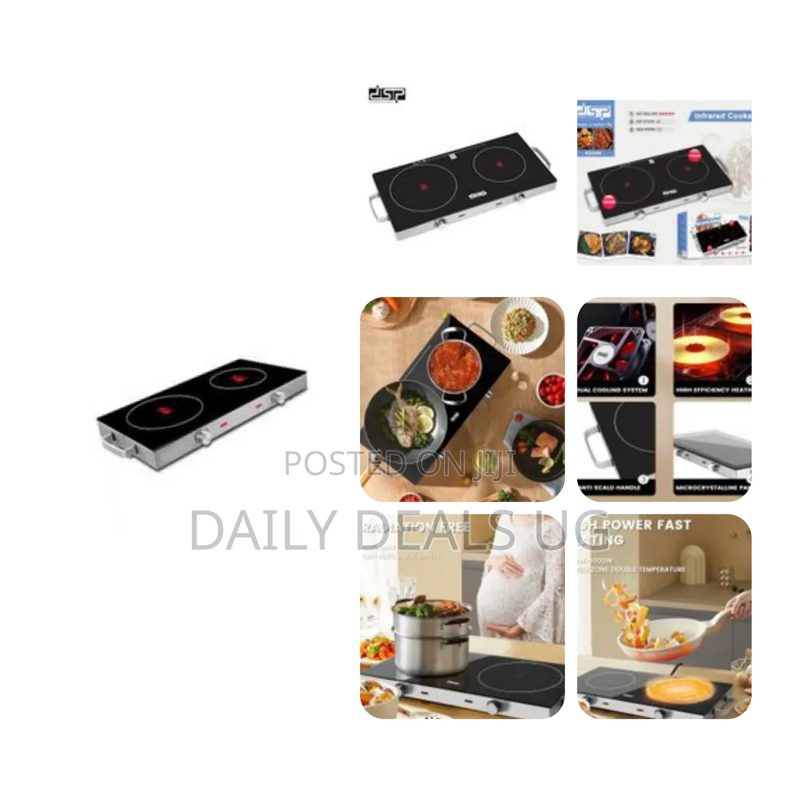 DSP Double Seat Electric Infrared Cooker Induction Heater Ceramic