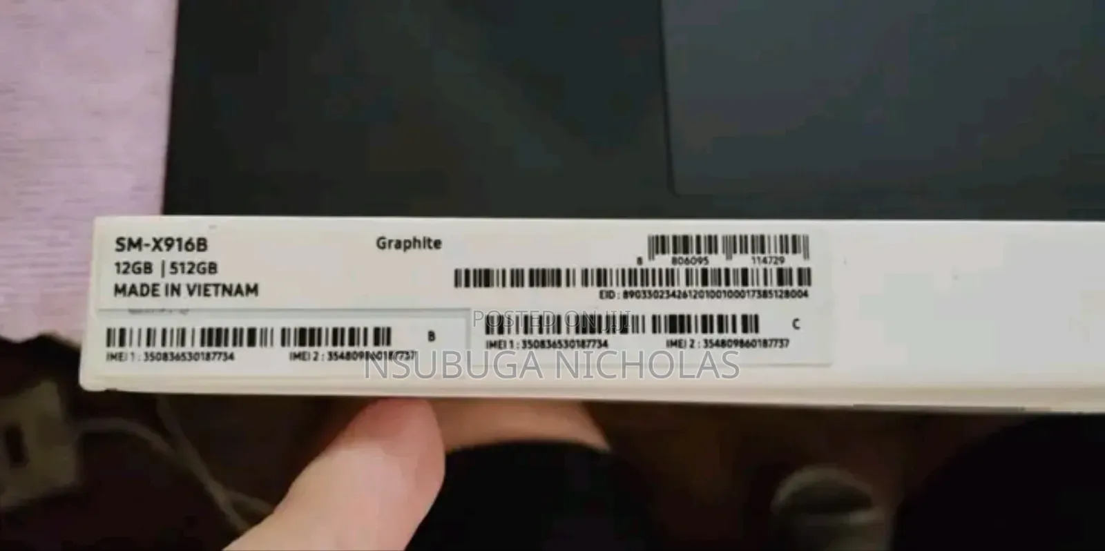 New Samsung Galaxy Tab S9 Ultra 512 GB White