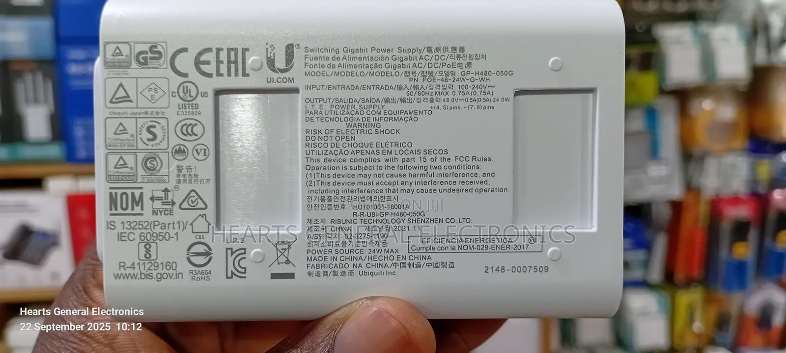 Ubiquiti Poe Injector 48v