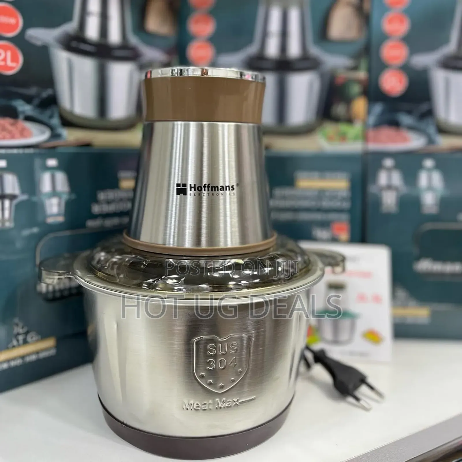 Hoffmans 3 Litre Food Processor Vegetable Chopper Meat Grinder Mincer