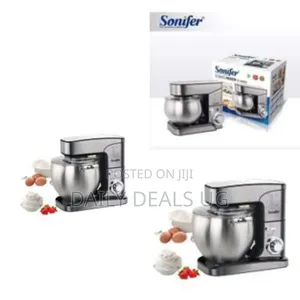 Sonifer 12 Litre Electric Food Beater Egg Whisk Dough Hook Stand Mixer