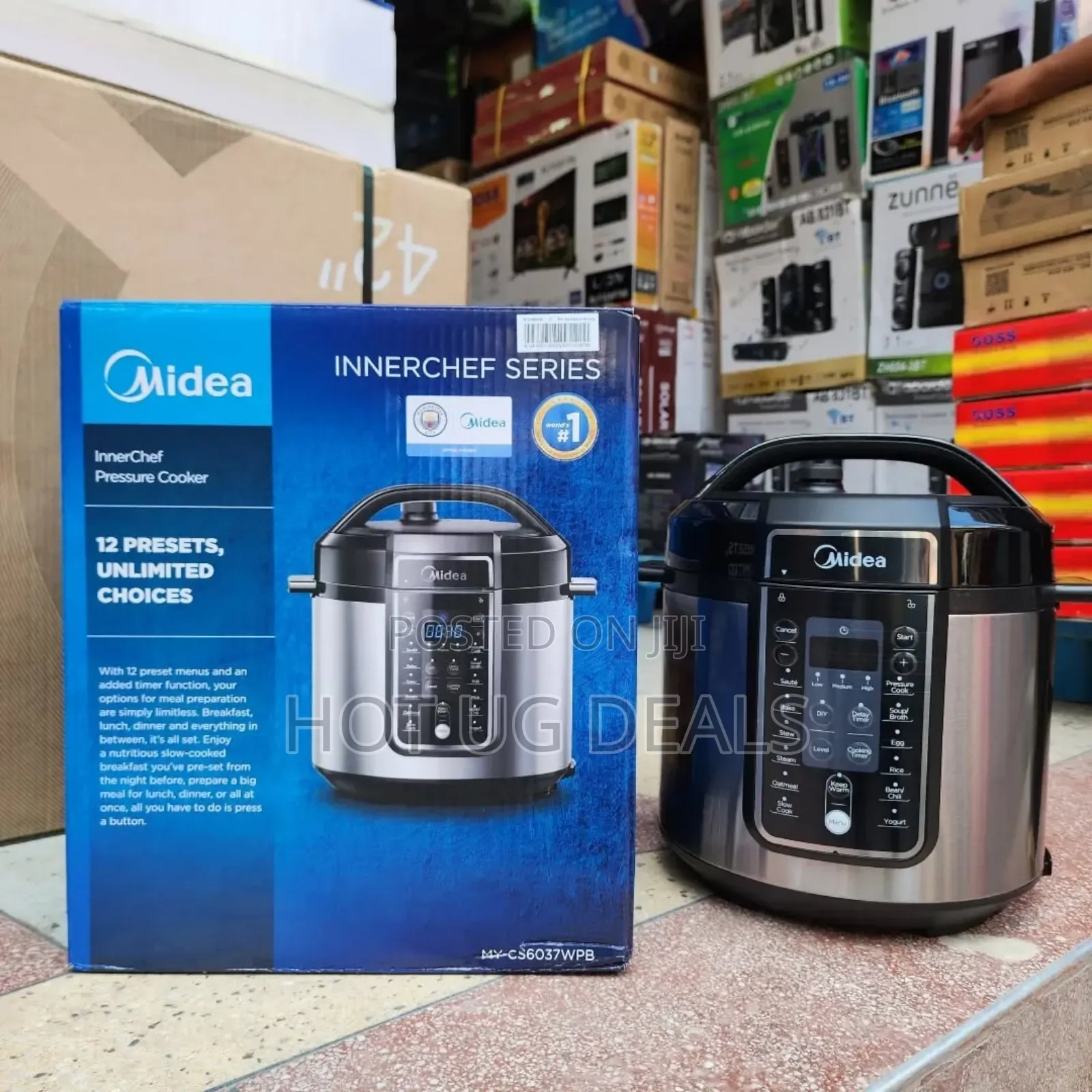 6l Midea Multi Cooker Digital Pressure Cooker  With 12 Cooking Options
