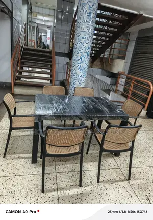 Ratten Indoor/Outdoor Plastic Chairs and Table