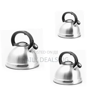 Hoffer 5 Litres Whistling Tea Boiling Kettle -Silver