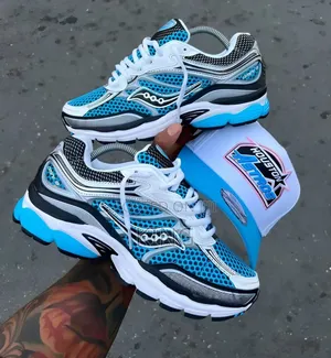 Saucony Hybrid Trainers White Aqua Blue
