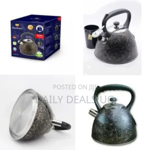 3 Litres Whistling Tea Boiling Kettle - Black