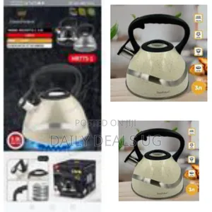 3 Litre Stove Top Whistling Kettle Stainless Steel Fast Boiling Pot