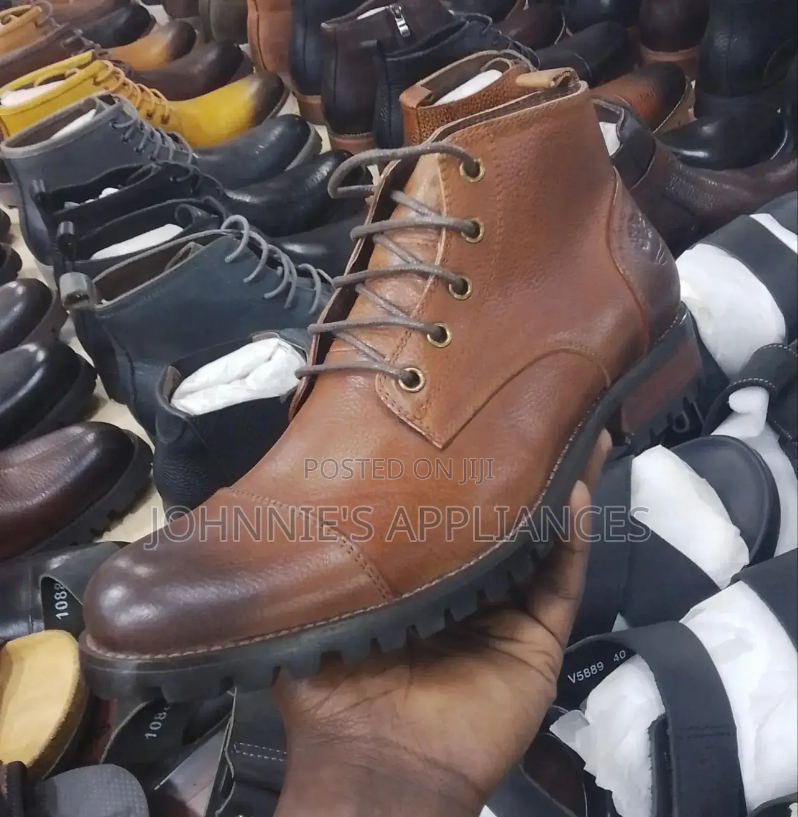 Brown Leather Jungle Boats in All Sizes Original
