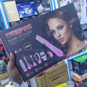 Hair Styler Geepas 8 In 1, Hair Straightener And Styler Geepas