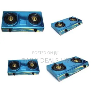 Double 2 Burner Gas Cooker Table-Top Gas Stove Hob Hot Plate for Heavy