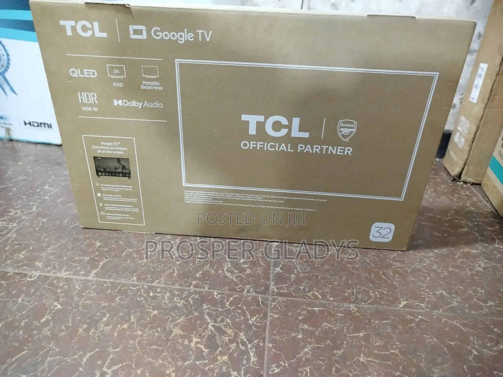 32 Qled TCL Smart Android Digital Flat Screen Flameless.