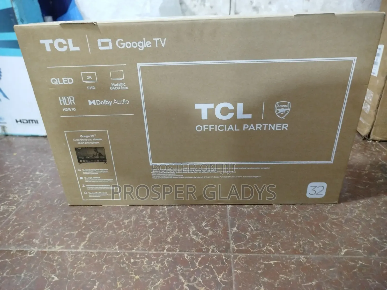 32 Qled TCL Smart Android Digital Flat Screen Flameless.