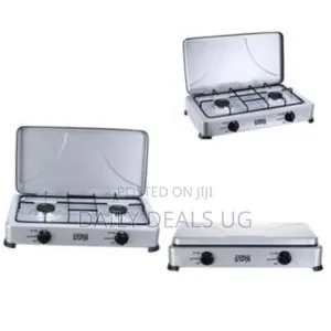 Winningstar 2 Burner Gas Cooking Stove With Lid Automatic Ignition
