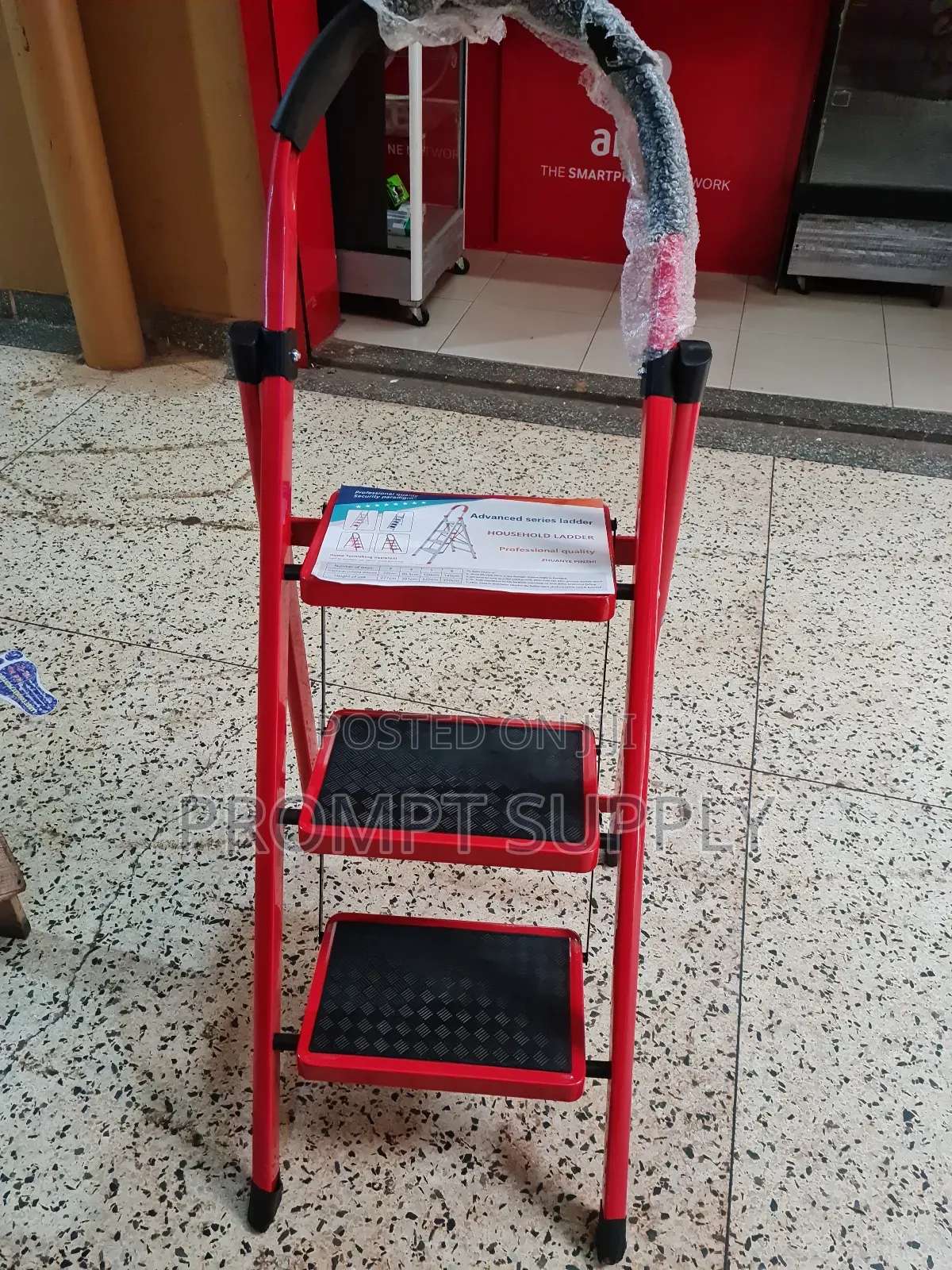 3 Steps Steel House Hold Ladder