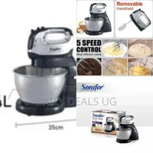 Sonifer 4l Electric Dough Hand Stand Mixer Food Processor With Bowl