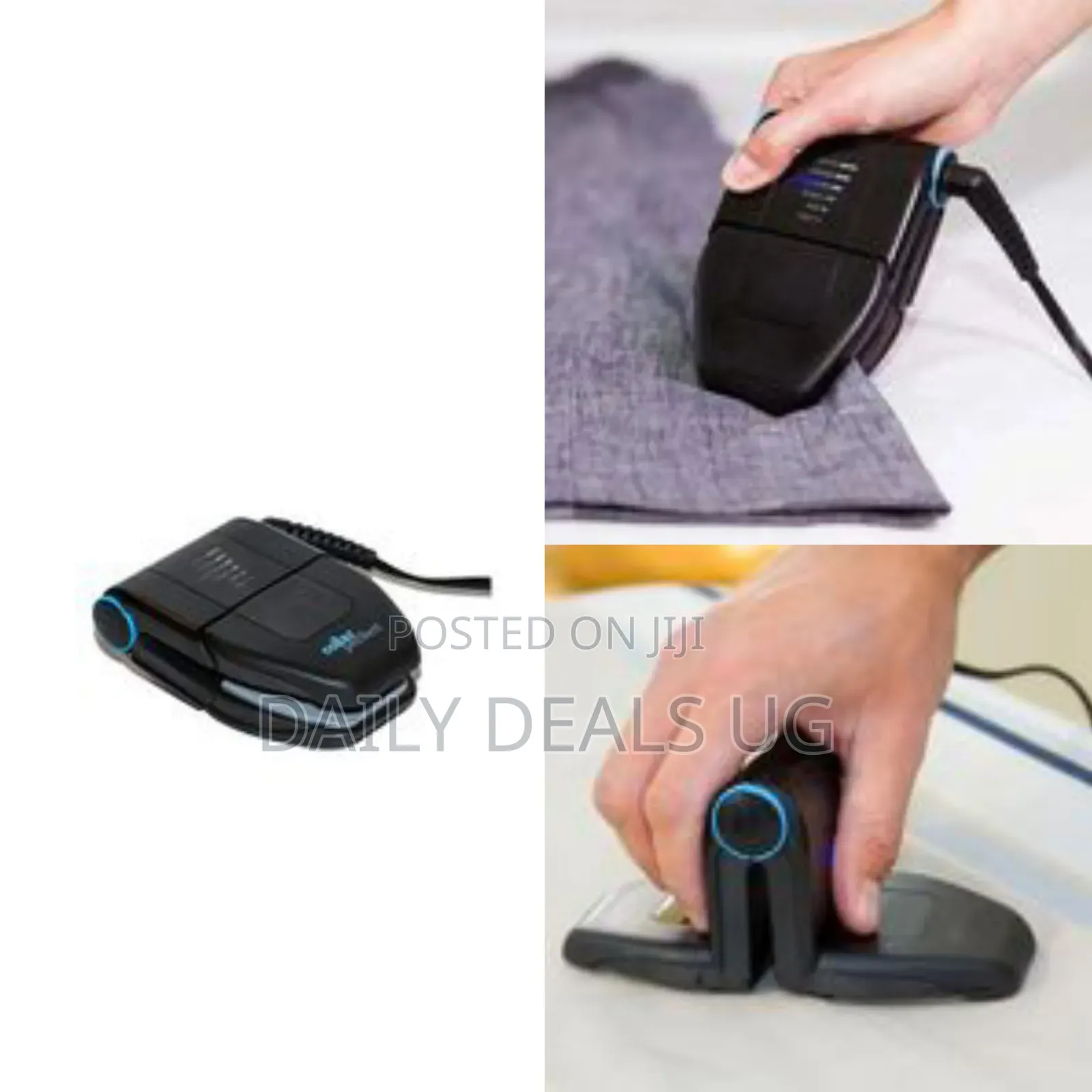 Collar Perfect Travel Folding Portable Iron - Black