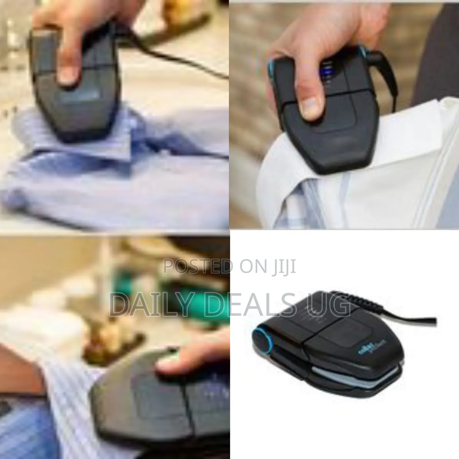 Collar Perfect Travel Folding Portable Iron - Black