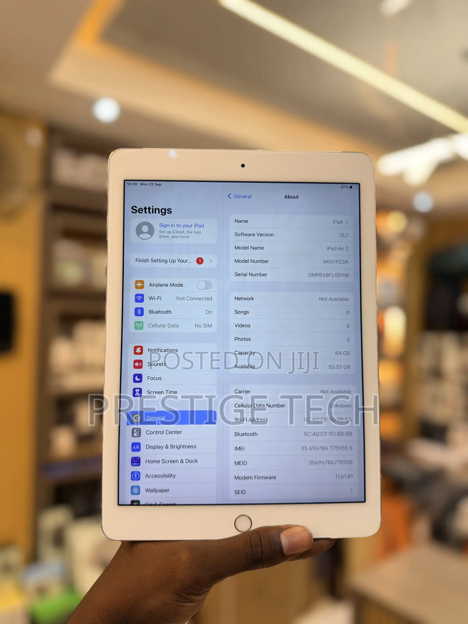 Apple iPad Air 2 64 GB Silver