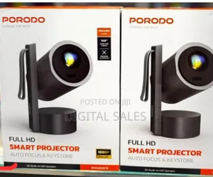 Porodo Full Hd Smart Projector Auto Focus Keystone