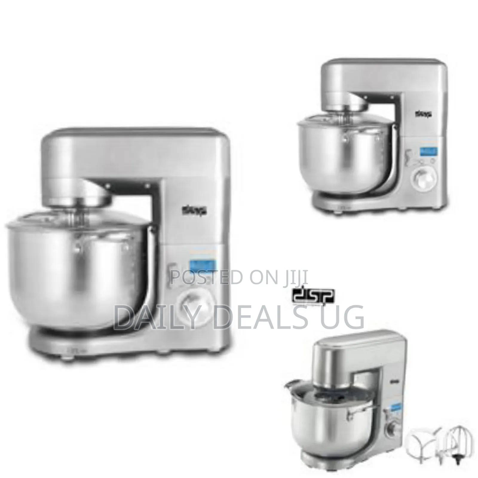 DSP 3 In1, 10l Blender Dough Hand Stand Mixer Food Processor, White