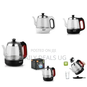 Raf 1.2l Electric Glass Kettle Heat Resistant Boiling Ceramic Glass