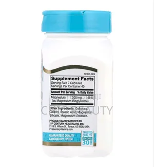 21st Century Magnesium Glycinate 200mg, 90 Capsules