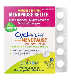 Cyclease Menopause Meltaway, Hot Flashes, Night Sweat, Mood. 60 Tabs