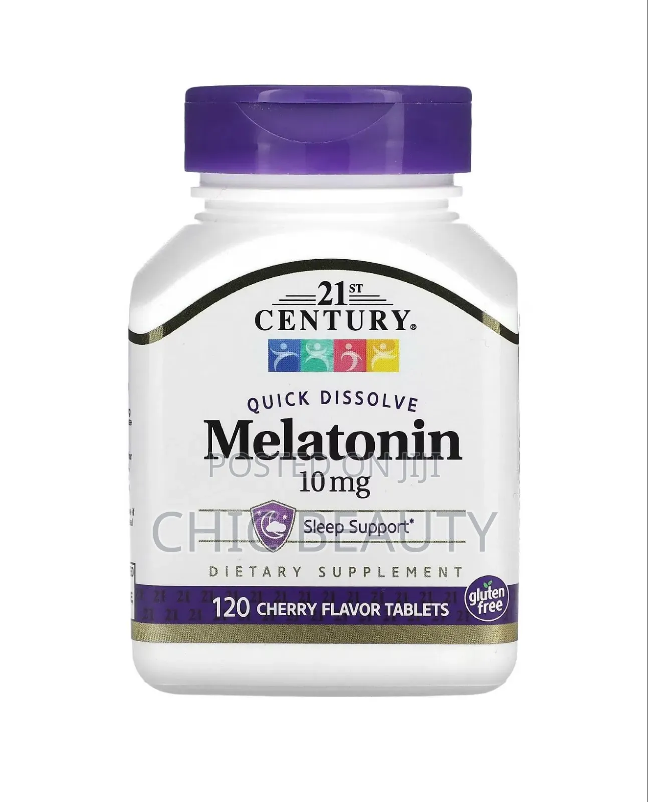 21st Century Melatonin Extra Strength Sleep Support 10mg, 120 Tablets.
