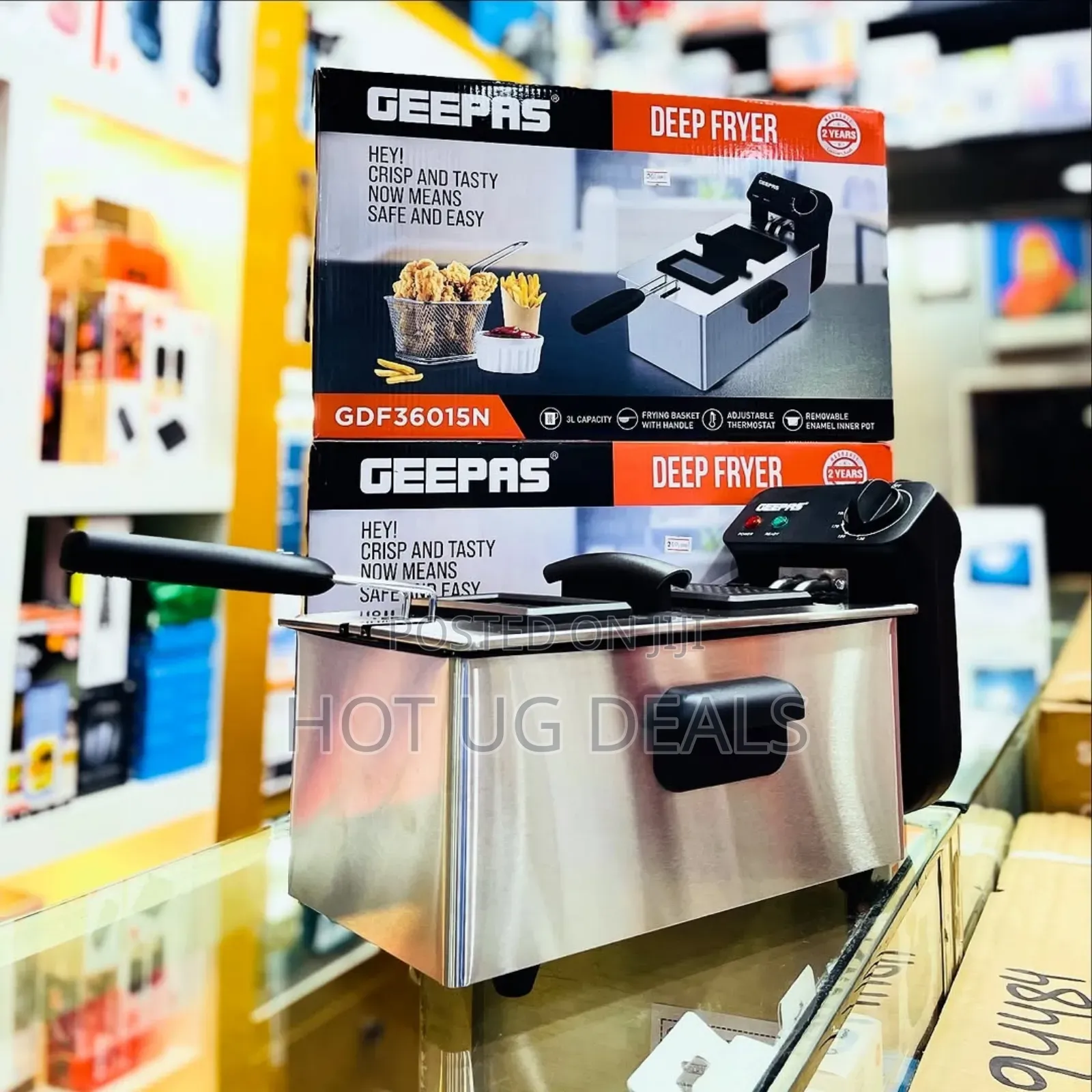 Geepas 3l Compact Electric Deep Fryer