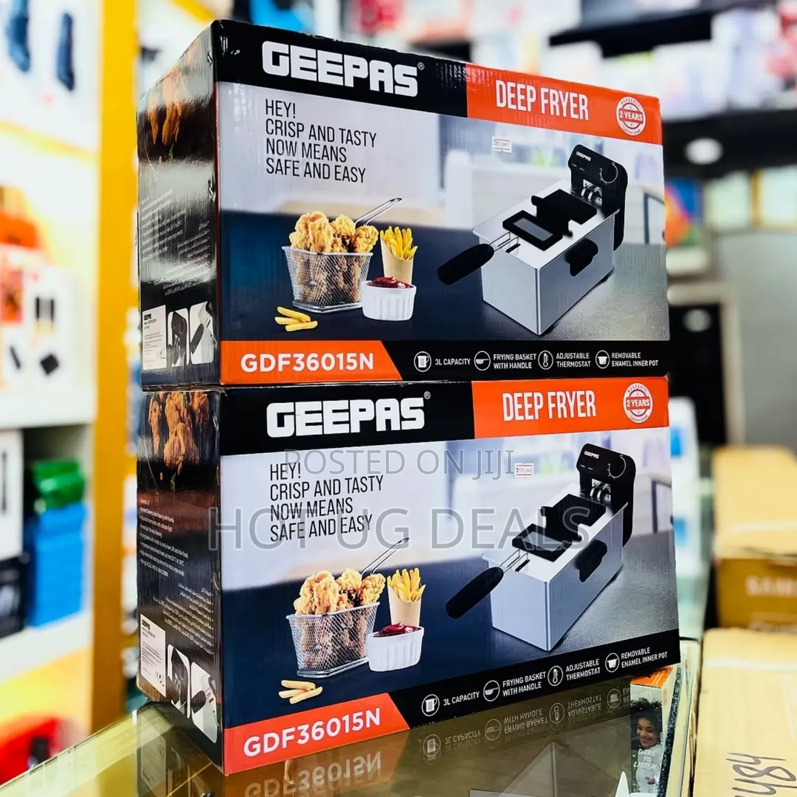 Geepas 3l Compact Electric Deep Fryer