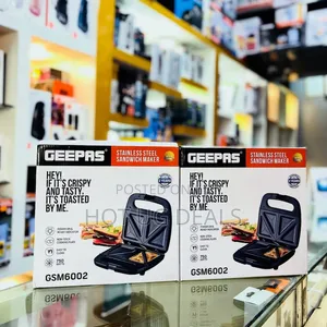 Geepas Slice Sandwich Maker With Non -stick Plate. - Black