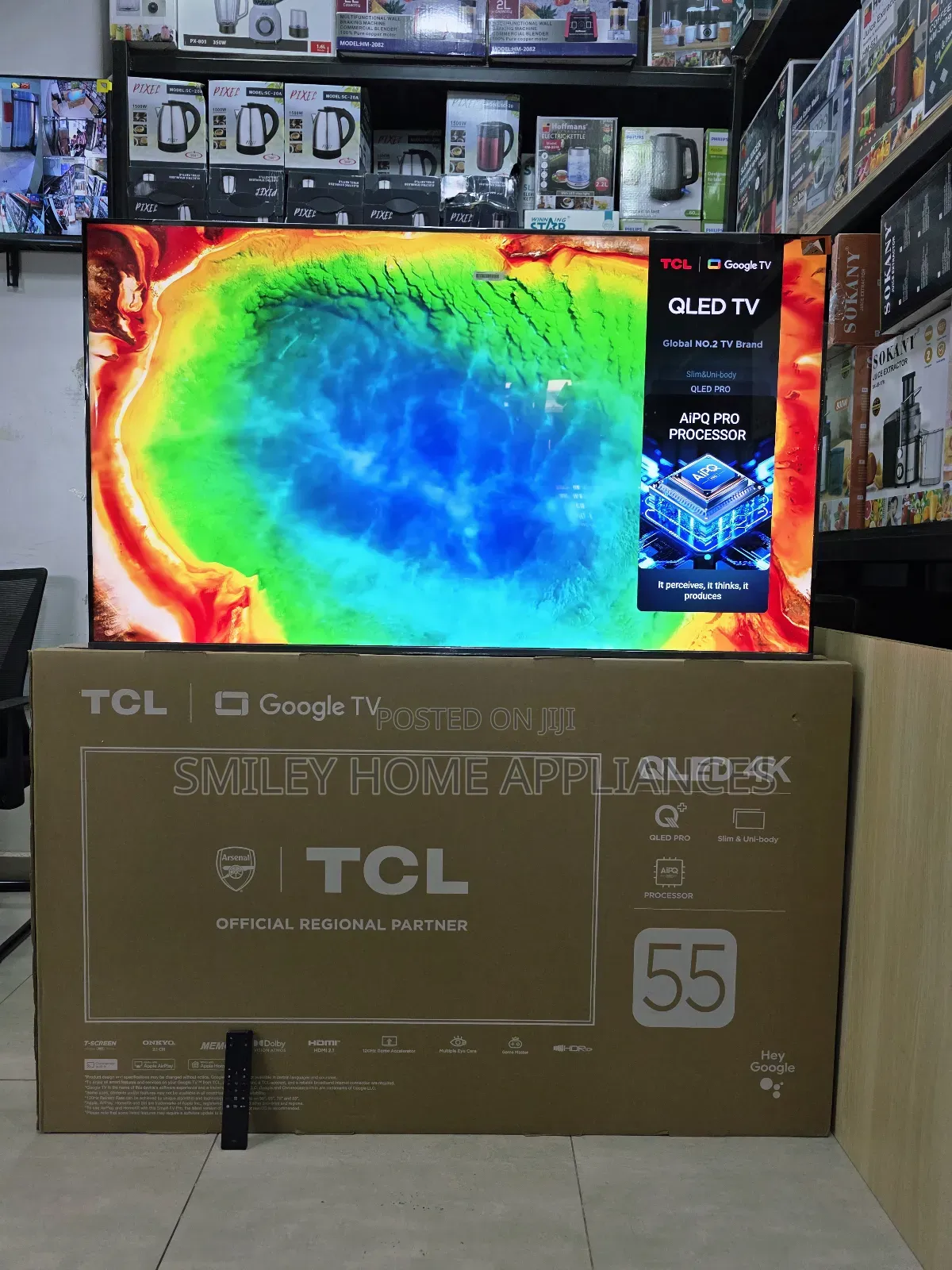 55c645 TCL 55inches Qled- Quantum Dot Display Google Android Pro Tv