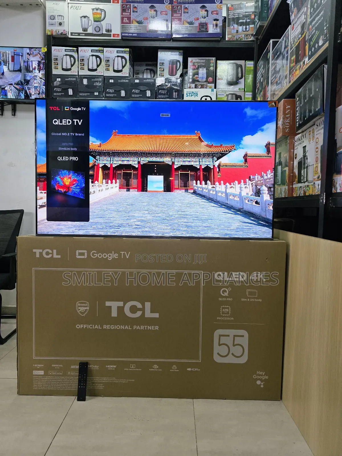 TCL 55inches Qled- Quantum Dot Display 55inches With Aipq Processor