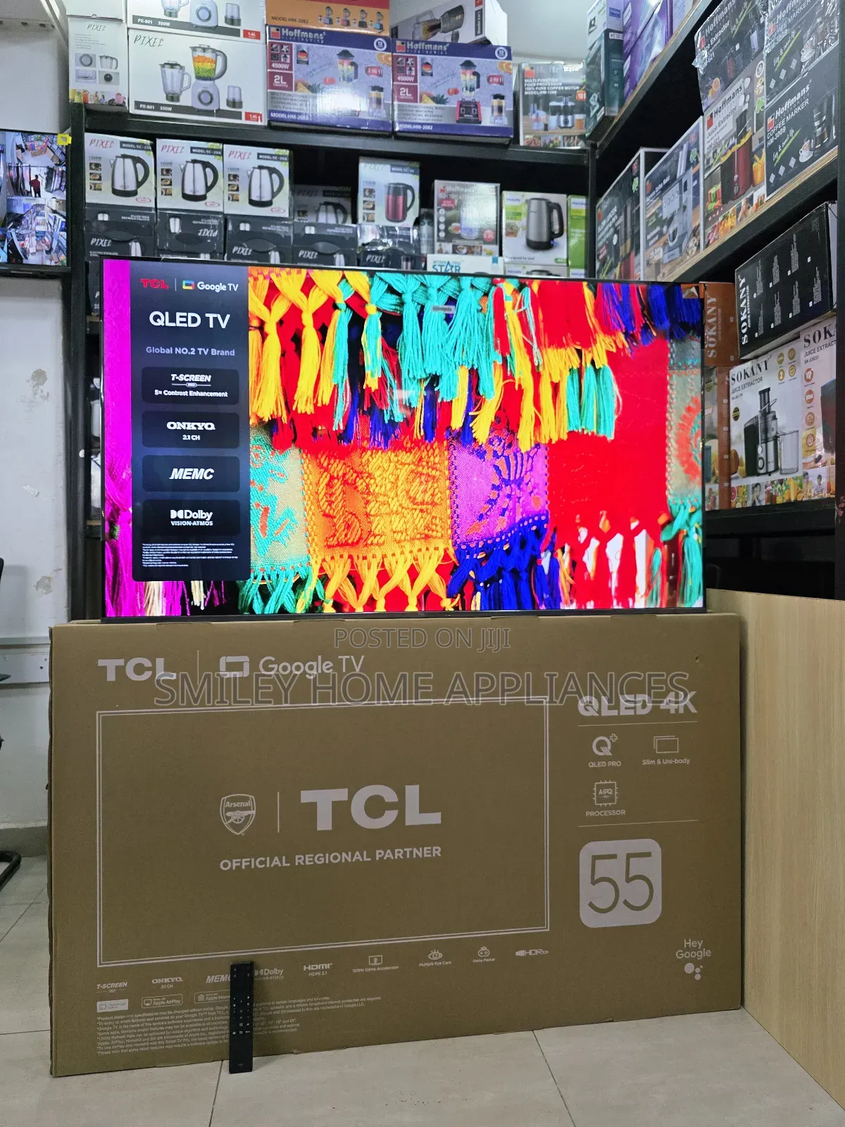 Premium Qled- TCL 55inches Google Tv With a Quantum Dot Display