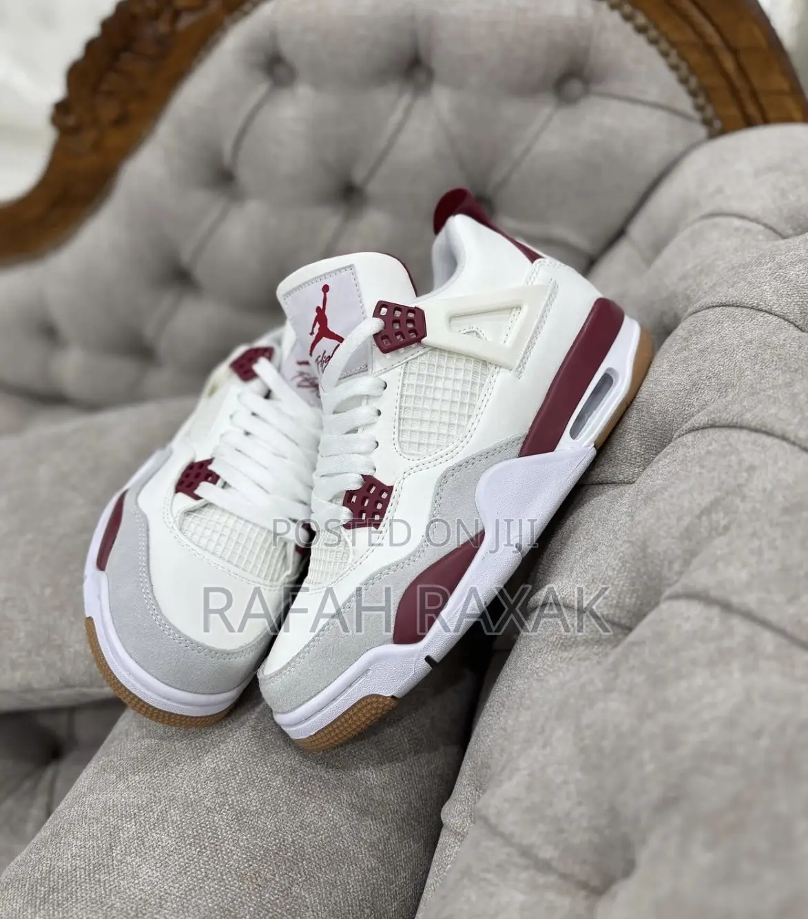 Original Air Jordan 4 Retro “Varsity Red” Sneakers