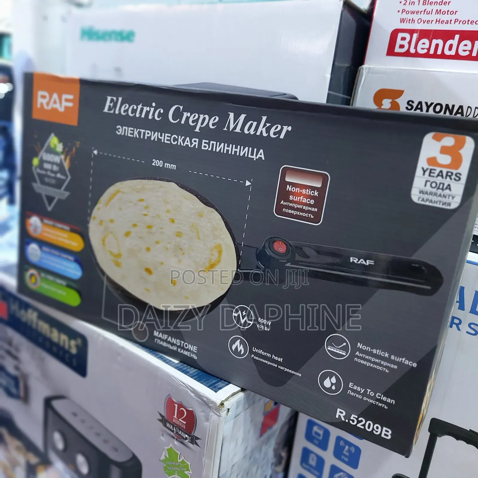 Raf Electric Crepe Maker, Electric Pizza Maker Raf