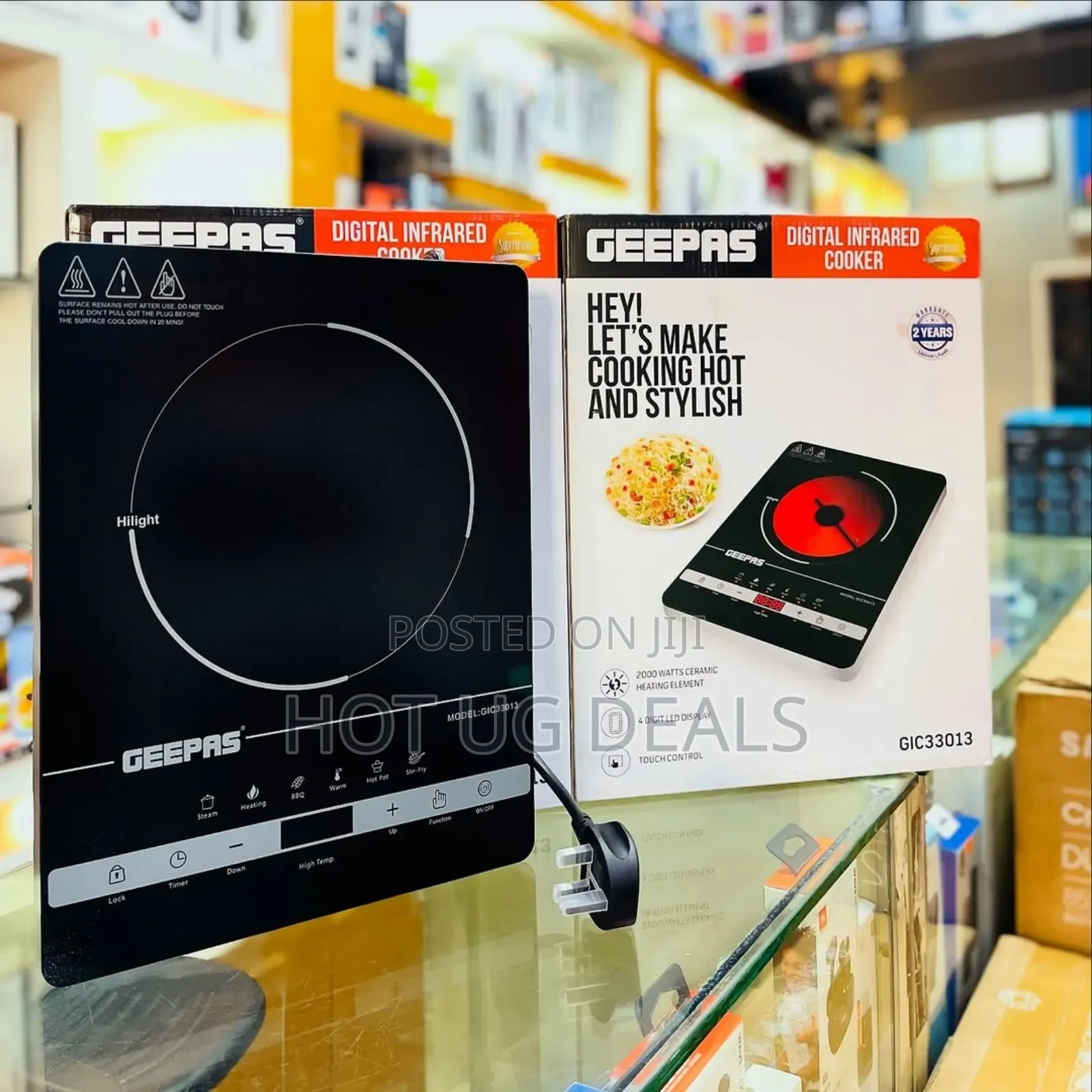 Geepas Digital Single  Infrared Cooker 2000w
