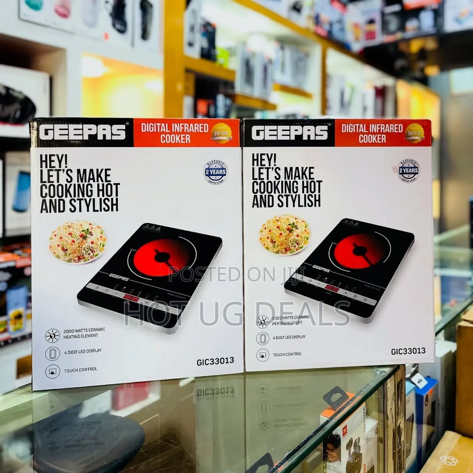 Geepas Digital Single  Infrared Cooker 2000w