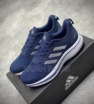 Original Navy Blue Adidas Bounce Trainer Running Shoes