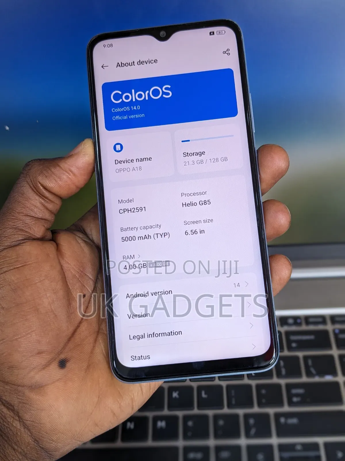 Oppo A18 128 GB Blue
