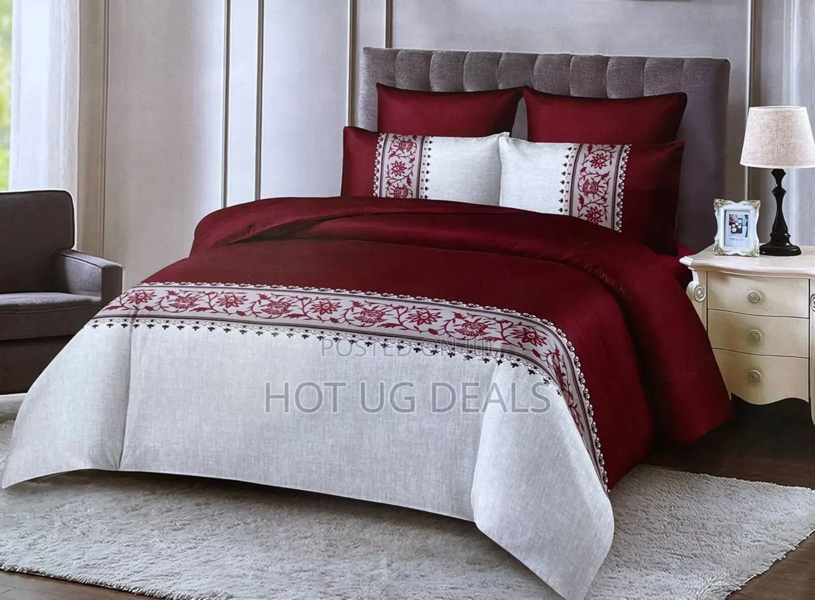 6by6 4pcs Bedspread With 1 Bedsheet 2 Pillowcases - Multicolor