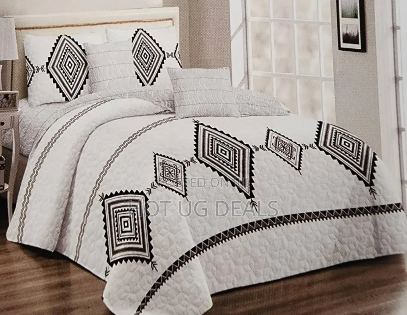 6by6 4pcs Bedspread With 1 Bedsheet 2 Pillowcases - Multicolor