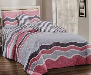 6by6 4pcs Bedspread With 1 Bedsheet 2 Pillowcases - Multicolor