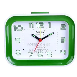 Sonam Table Alarm Clock Analog Bedside Clocks for Heavy Sleepers