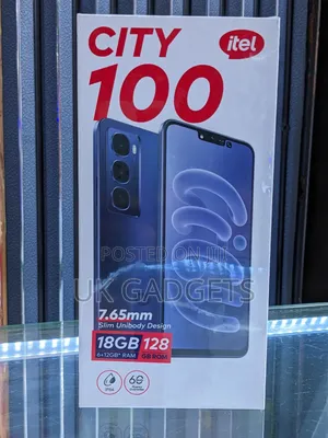 New Itel City 100 128 GB Black