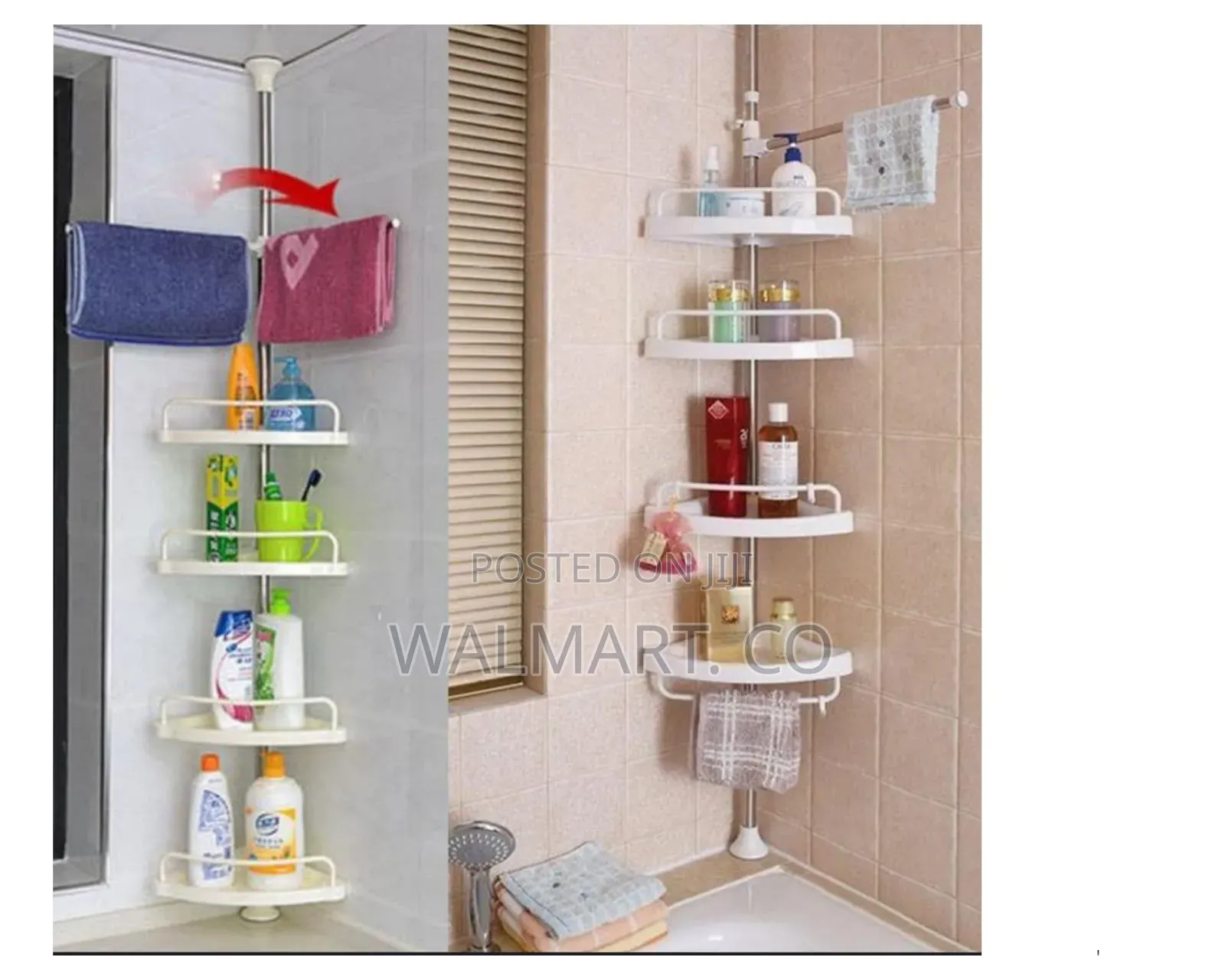 4 Tier Adjustable Corner Shower Candy Bathroom Organizer