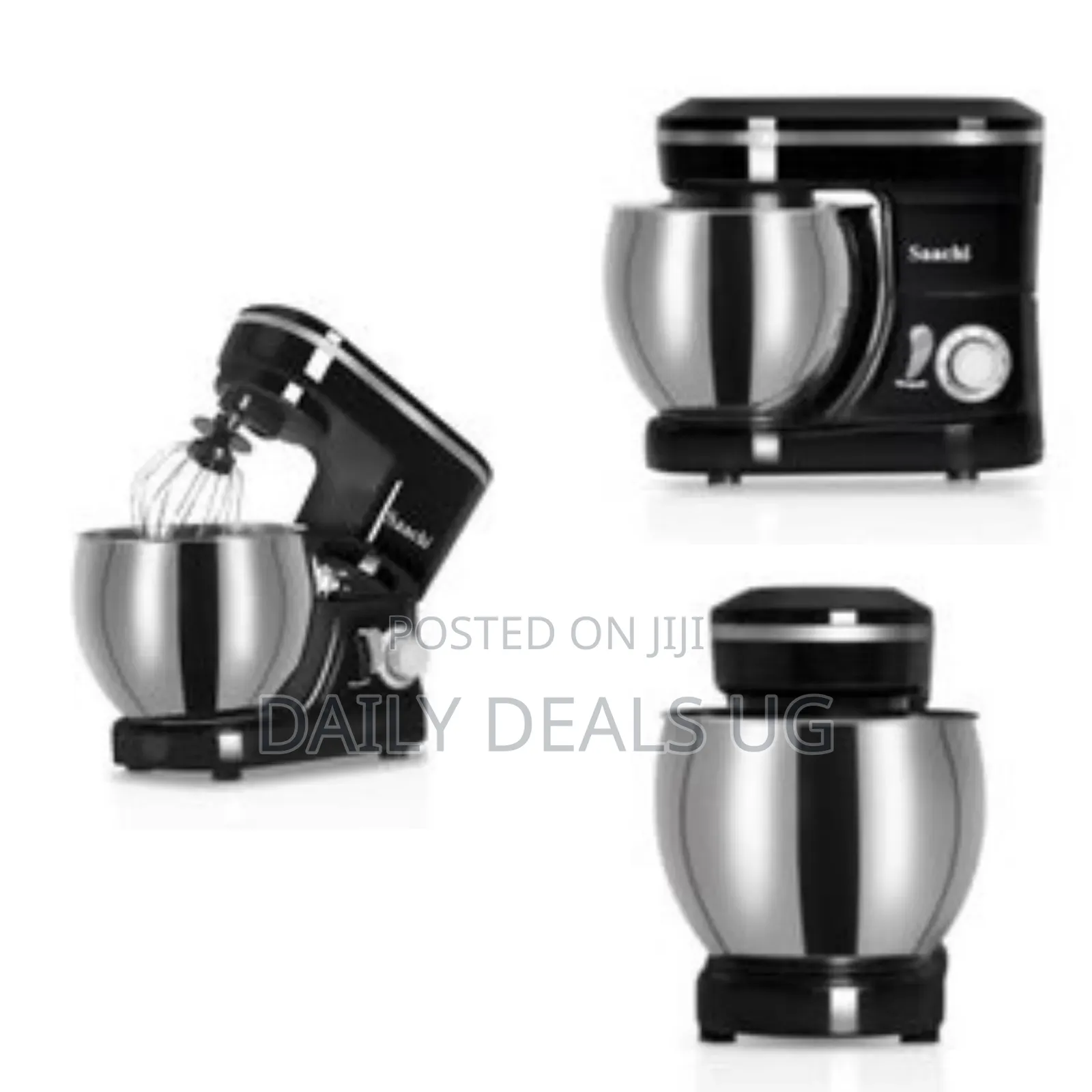 Saachi 5l Blender Dough Hand Stand Mixer Food Processor, Silver