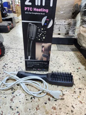 Hair Straightener Brush Heating Ionic